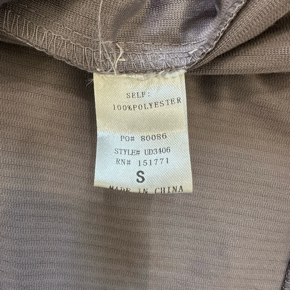 LE LIS Collection Lavender/Purple Corduroy Belted Full Zip Dress Small - Picture 9 of 10